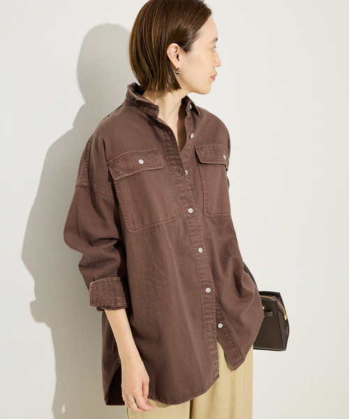 追加2》Healthy DENIM/ヘルシーデニム SLOBE別注 ビッグシャツ ALMOND