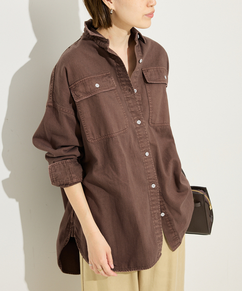 追加2》Healthy DENIM/ヘルシーデニム SLOBE別注 ビッグシャツ ALMOND