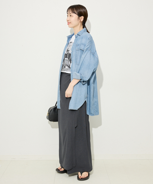 追加2》Healthy DENIM/ヘルシーデニム SLOBE別注 ビッグシャツ ALMOND