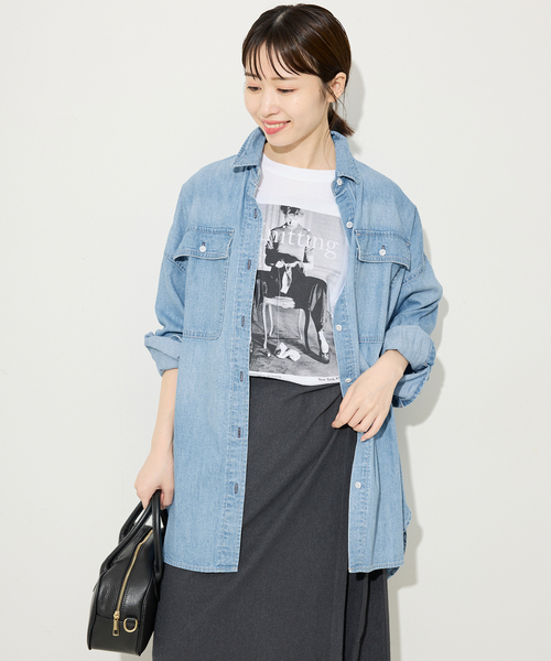 追加2》Healthy DENIM/ヘルシーデニム SLOBE別注 ビッグシャツ ALMOND