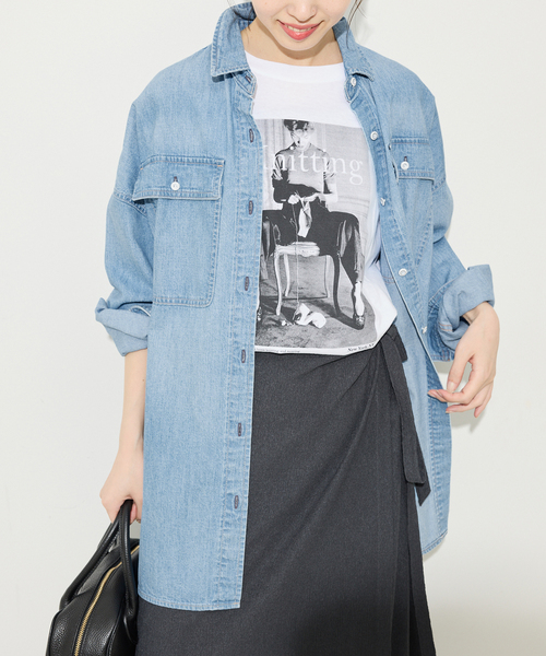 追加2》Healthy DENIM/ヘルシーデニム SLOBE別注 ビッグシャツ ALMOND