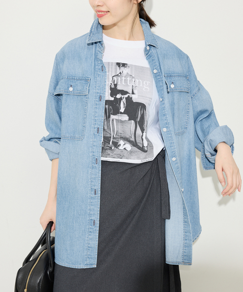 追加2》Healthy DENIM/ヘルシーデニム SLOBE別注 ビッグシャツ ALMOND