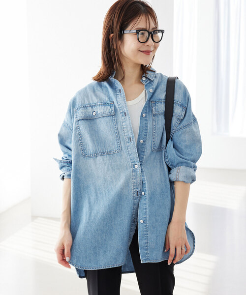 Healthy DENIM/ヘルシーデニムSLOB別注ビッグシャツALMOND 追加2》Healthy DENIM/ヘルシーデニム SLOBE別注 ビッグシャツ