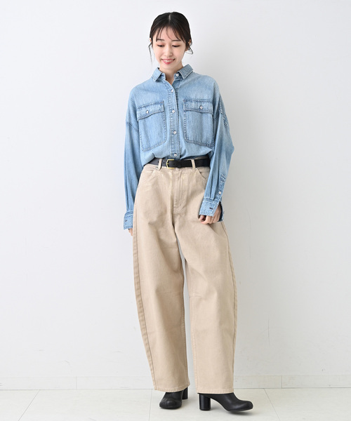 追加2》Healthy DENIM/ヘルシーデニム SLOBE別注 ビッグシャツ ALMOND