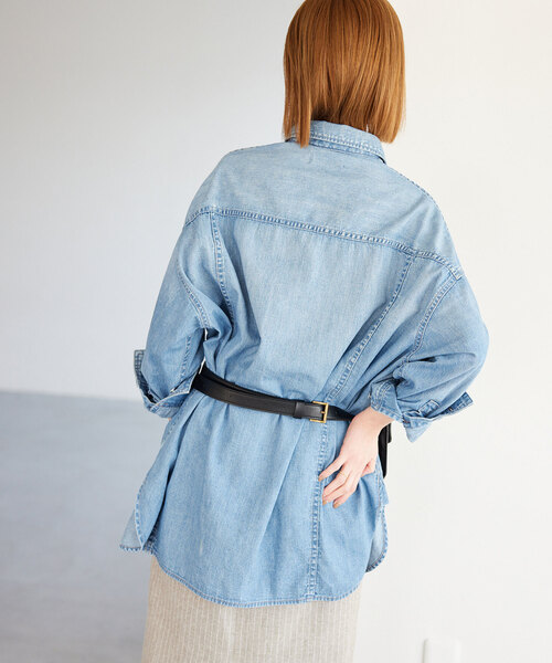 Healthy DENIM/ヘルシーデニムSLOB別注ビッグシャツALMOND 追加2》Healthy DENIM/ヘルシーデニム SLOBE別注 ビッグシャツ