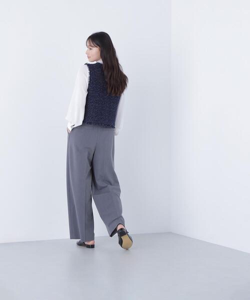 NATURAL BEAUTY BASIC(ナチュラルビューティーベーシック)の「◇ツイーディーニットジレ(カーディガン/ボレロ・レディース・ブラック系その他/オフホワイト/ネイビー・FREE)」の20枚目の写真
