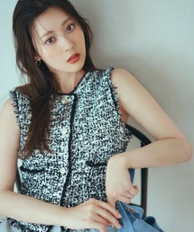 ◇ツイーディーニットジレ