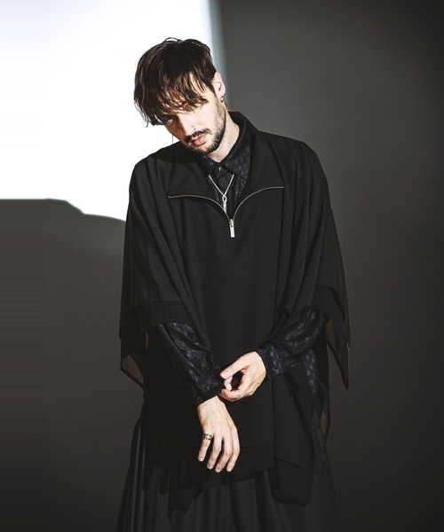 NO ID.（ノーアイディ）の「【NO ID.】Half Zip Reversible Pullover / ハーフ ジップ リバーシブル プルオーバー（Tシャツ/カットソー・メンズ・ブラック/グレー・ONE SIZE）」の19枚目の写真