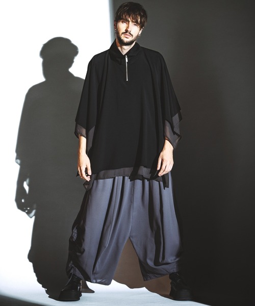 NO ID.（ノーアイディ）の「【NO ID.】Half Zip Reversible Pullover / ハーフ ジップ リバーシブル プルオーバー（Tシャツ/カットソー・メンズ・ブラック/グレー・ONE SIZE）」の18枚目の写真