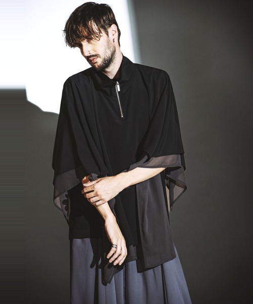 NO ID.（ノーアイディ）の「【NO ID.】Half Zip Reversible Pullover / ハーフ ジップ リバーシブル プルオーバー（Tシャツ/カットソー・メンズ・ブラック/グレー・ONE SIZE）」の15枚目の写真