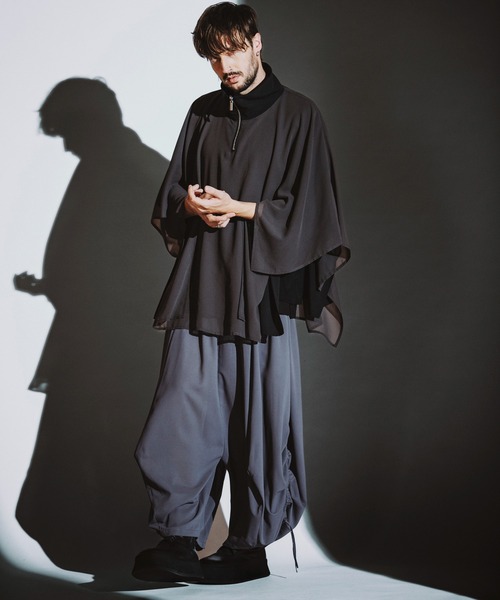 NO ID.（ノーアイディ）の「【NO ID.】Half Zip Reversible Pullover / ハーフ ジップ リバーシブル プルオーバー（Tシャツ/カットソー・メンズ・ブラック/グレー・ONE SIZE）」の12枚目の写真