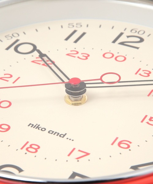 niko and...（ニコアンド）の「オリジナル ニコロゴウォールクロック（掛け時計・レディース・オレンジ/アイボリー/ブラック・0）」の8枚目の写真