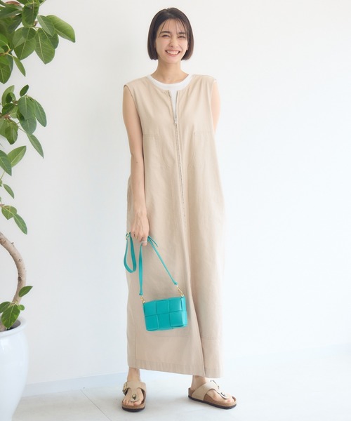 KATHARINE ROSS（キャサリンロス）の「【KATHARINE ROSS】ワークWZIPジャンスカ（ジャンパースカート・レディース・ベージュ/ブラック・MEDIUM）」の16枚目の写真