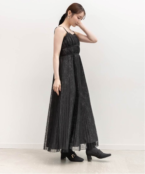 ビスチェデザインプリーツキャミワンピース（ワンピース）｜RANDA