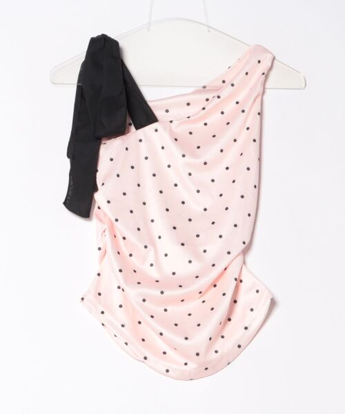 Nia(ニア)の「Nia(ニア)/ショルダーリボン ドット柄トップス(その他トップス・レディース・ピンク・SMALL/MEDIUM)」の5枚目の写真