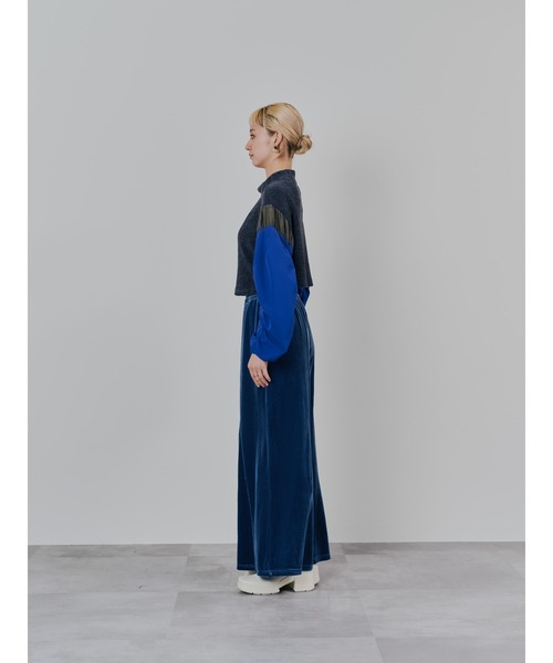 DOLLUPOOPS（ドールアップウップス）の「ベロアフレアパンツ（その他パンツ・レディース・ブルー/ピンク/ブラウン・38）」の17枚目の写真