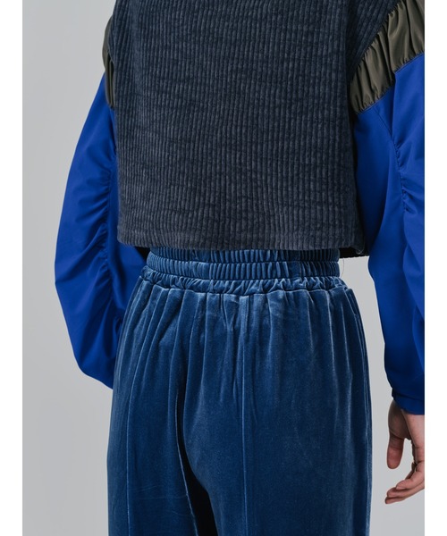 DOLLUPOOPS（ドールアップウップス）の「ベロアフレアパンツ（その他パンツ・レディース・ブルー/ピンク/ブラウン・38）」の13枚目の写真