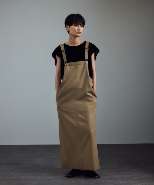 SALON adam et rope'(サロン アダム エ ロペ)の「【WEB限定】マルチウェイベロアタッチレイヤードプルオーバー(Tシャツ/カットソー・レディース・ブラウン/オフホワイト/ブラック・FREE)」の7枚目の写真