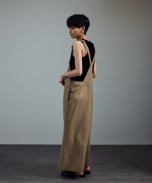 SALON adam et rope'(サロン アダム エ ロペ)の「【WEB限定】マルチウェイベロアタッチレイヤードプルオーバー(Tシャツ/カットソー・レディース・ブラウン/オフホワイト/ブラック・FREE)」の8枚目の写真