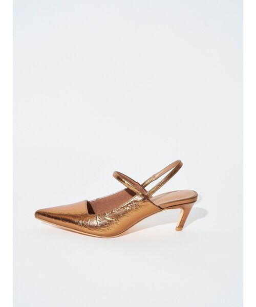 ELENDEEK（エレンディーク）の「ポインテッドトゥミュール（パンプス・レディース・ブラック/シルバー/ブロンズ・37/38）」の3枚目の写真