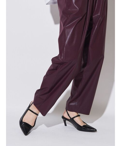 ELENDEEK（エレンディーク）の「ポインテッドトゥミュール（パンプス・レディース・ブラック/シルバー/ブロンズ・37/38）」の7枚目の写真