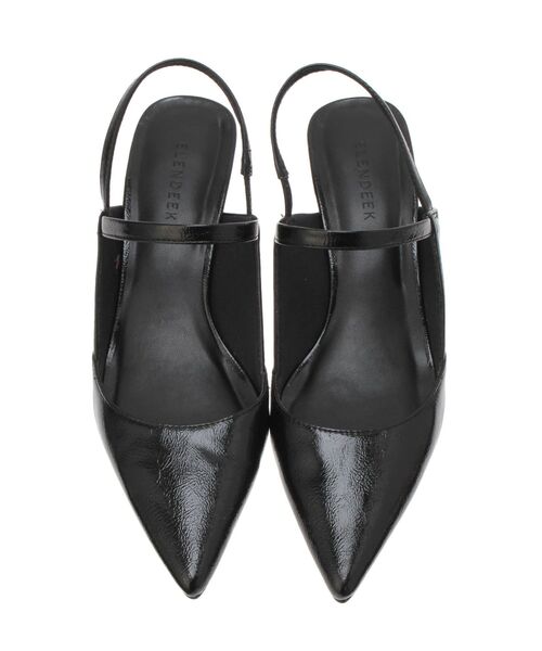 ELENDEEK（エレンディーク）の「ポインテッドトゥミュール（パンプス・レディース・ブラック/シルバー/ブロンズ・37/38）」の12枚目の写真
