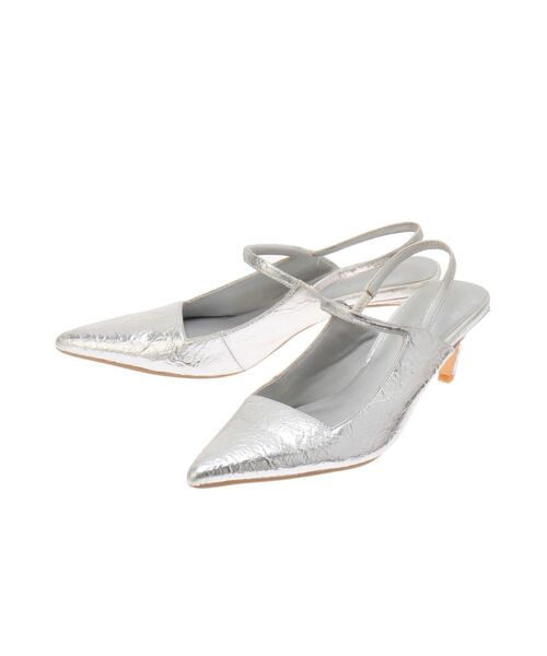 ELENDEEK（エレンディーク）の「ポインテッドトゥミュール（パンプス・レディース・ブラック/シルバー/ブロンズ・37/38）」の17枚目の写真