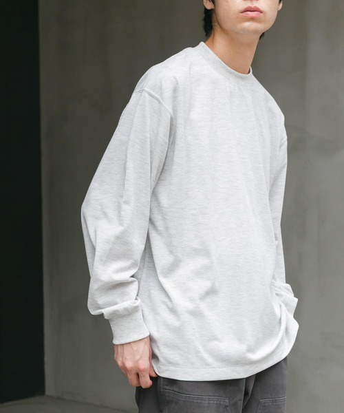 FORK&SPOON（フォークアンドスプーン）の「FORK&SPOON　CAVEジャージーロングスリーブTシャツ（Tシャツ/カットソー・メンズ・アイボリー/グレー系その他・4/5）」の2枚目の写真