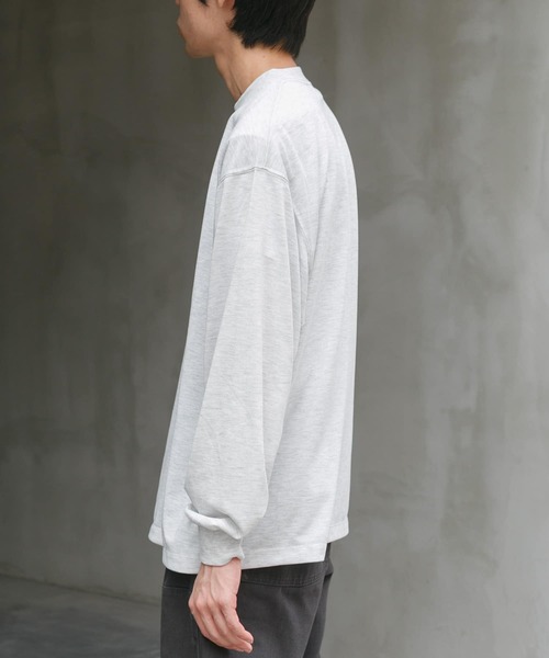 FORK&SPOON（フォークアンドスプーン）の「FORK&SPOON　CAVEジャージーロングスリーブTシャツ（Tシャツ/カットソー・メンズ・アイボリー/グレー系その他・4/5）」の4枚目の写真