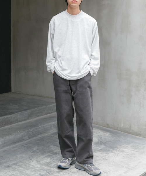 FORK&SPOON（フォークアンドスプーン）の「FORK&SPOON　CAVEジャージーロングスリーブTシャツ（Tシャツ/カットソー・メンズ・アイボリー/グレー系その他・4/5）」の22枚目の写真