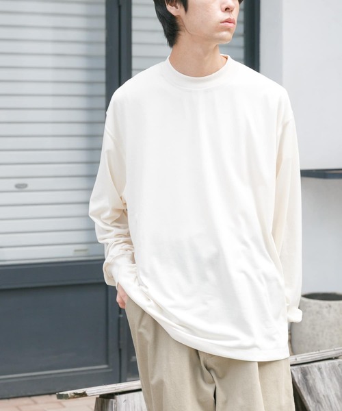 FORK&SPOON（フォークアンドスプーン）の「FORK&SPOON　CAVEジャージーロングスリーブTシャツ（Tシャツ/カットソー・メンズ・アイボリー/グレー系その他・4/5）」の21枚目の写真