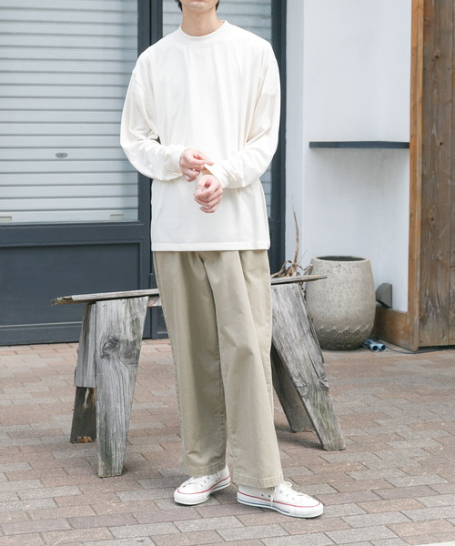 FORK&SPOON（フォークアンドスプーン）の「FORK&SPOON　CAVEジャージーロングスリーブTシャツ（Tシャツ/カットソー・メンズ・アイボリー/グレー系その他・4/5）」の16枚目の写真