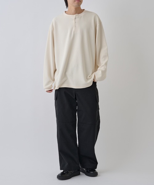 COLONY 2139（コロニートゥーワンスリーナイン）の「ツイルカーゴパンツ（カーゴパンツ・メンズ・ブラック/カーキ・MEDIUM/LARGE）」の9枚目の写真