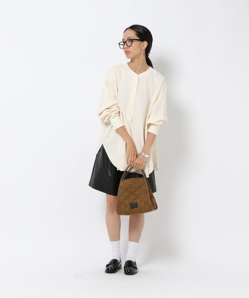 HEREIAM（ヘレイアム）の「【HEREIAM】スエードキルトミニBAG（ハンドバッグ・レディース・キャメル/ブラック・FREE）」の8枚目の写真