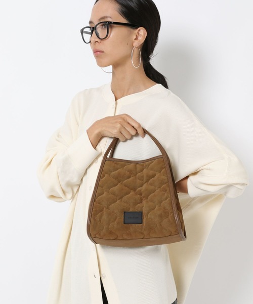 HEREIAM（ヘレイアム）の「【HEREIAM】スエードキルトミニBAG（ハンドバッグ・レディース・キャメル/ブラック・FREE）」の9枚目の写真