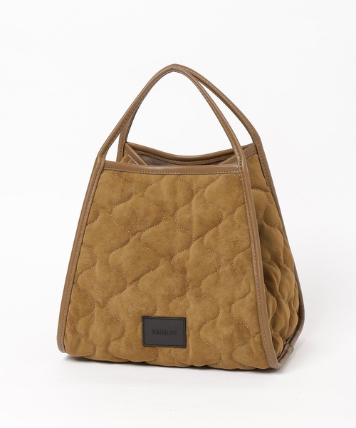 HEREIAM（ヘレイアム）の「【HEREIAM】スエードキルトミニBAG（ハンドバッグ・レディース・キャメル/ブラック・FREE）」の12枚目の写真