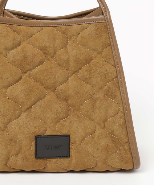 HEREIAM（ヘレイアム）の「【HEREIAM】スエードキルトミニBAG（ハンドバッグ・レディース・キャメル/ブラック・FREE）」の17枚目の写真