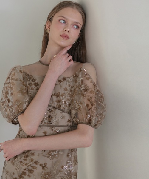 Leja（レジャ）の「【LEJA】フラワーディテールパフスリーブI