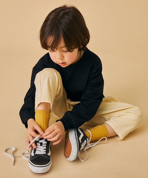 FOV（フォブ）の「フォブ PLAIN L/S Tシャツ（Tシャツ/カットソー・キッズ・ホワイト/ベージュ系その他/ブラック/チャコールグレー・L/XL/M/S）」の8枚目の写真