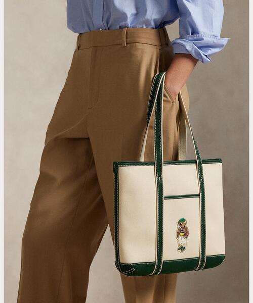 Polo ベア キャンバス スモール ショッパー トート（トートバッグ