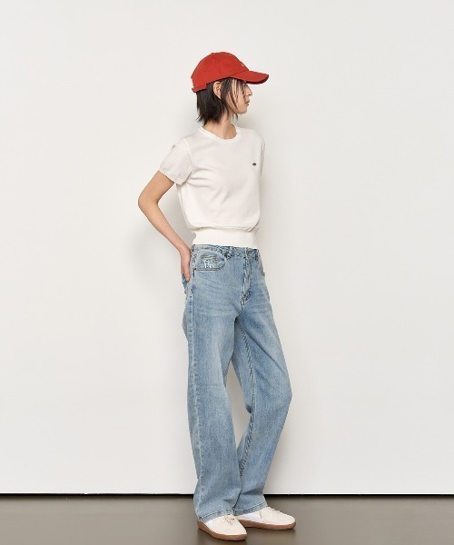 GENERAL IDEA（ジェネラルアイデア）の「GENERAL IDEA/ジェネラルアイディア tencel essential half pullover 半袖サマーニット（ニット/セーター・レディース・ブラック/ブルー/ピンク/ホワイト・S/M/L）」の12枚目の写真