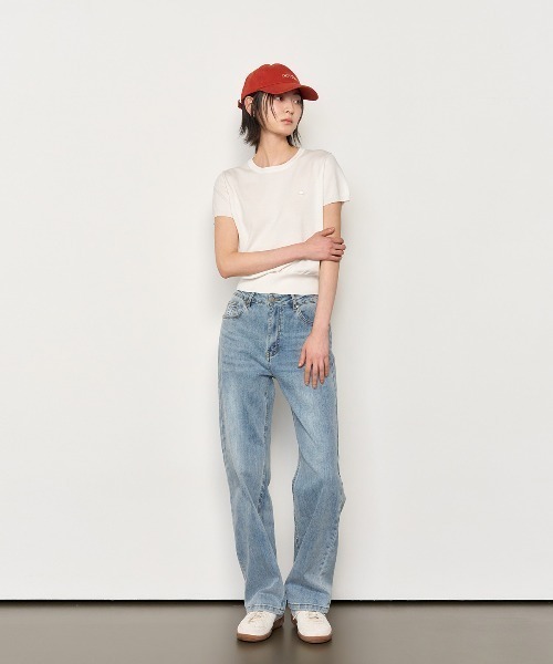 GENERAL IDEA（ジェネラルアイデア）の「GENERAL IDEA/ジェネラルアイディア tencel essential half pullover 半袖サマーニット（ニット/セーター・レディース・ブラック/ブルー/ピンク/ホワイト・S/M/L）」の13枚目の写真