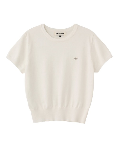 GENERAL IDEA（ジェネラルアイデア）の「GENERAL IDEA/ジェネラルアイディア tencel essential half pullover 半袖サマーニット（ニット/セーター・レディース・ブラック/ブルー/ピンク/ホワイト・S/M/L）」の5枚目の写真