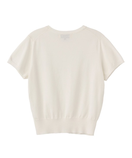 GENERAL IDEA（ジェネラルアイデア）の「GENERAL IDEA/ジェネラルアイディア tencel essential half pullover 半袖サマーニット（ニット/セーター・レディース・ブラック/ブルー/ピンク/ホワイト・S/M/L）」の6枚目の写真