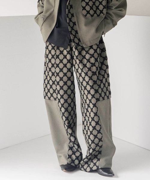 mintdesigns(ミントデザインズ)の「MIX CHECK PANTS(その他パンツ・レディース・ホワイト/ブラック・ONESIZE)」の2枚目の写真