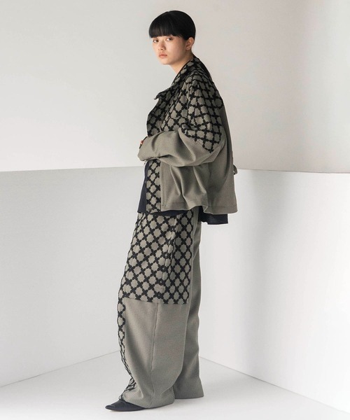 mintdesigns(ミントデザインズ)の「MIX CHECK PANTS(その他パンツ・レディース・ホワイト/ブラック・ONESIZE)」の4枚目の写真