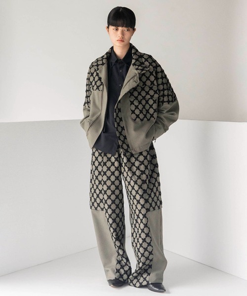 mintdesigns(ミントデザインズ)の「MIX CHECK PANTS(その他パンツ・レディース・ホワイト/ブラック・ONESIZE)」の3枚目の写真