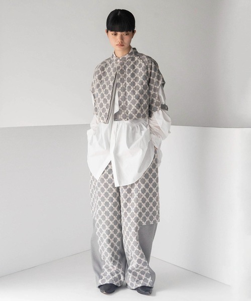 mintdesigns(ミントデザインズ)の「MIX CHECK PANTS(その他パンツ・レディース・ホワイト/ブラック・ONESIZE)」の6枚目の写真