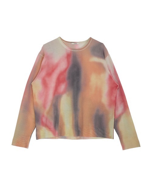 トップス Ameri BODY LINE ABORIGINE ART KNIT TOP Ameri（アメリ）の「BODY LINE ABORIGINE ART KNIT TOP（ニット