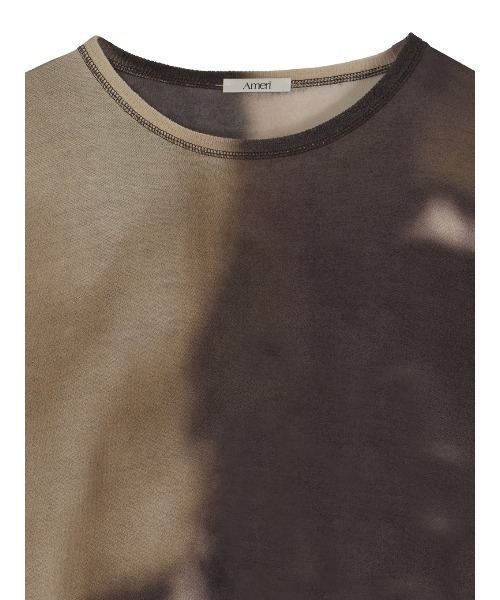 DULL GRADATION PRINT KNIT TOP（Tシャツ/カットソー）｜Ameri